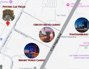 Psychic Las Vegas Map